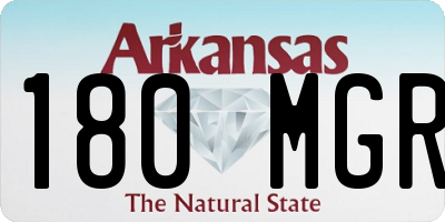 AR license plate 180MGR