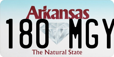 AR license plate 180MGY