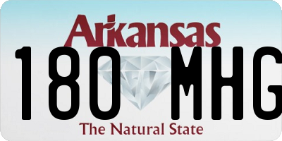 AR license plate 180MHG