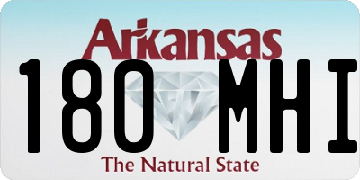 AR license plate 180MHI