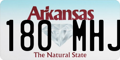 AR license plate 180MHJ