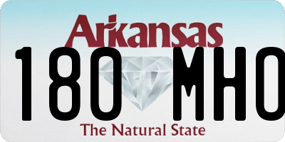 AR license plate 180MHO