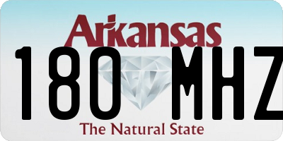 AR license plate 180MHZ