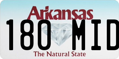 AR license plate 180MID