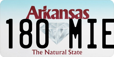 AR license plate 180MIE