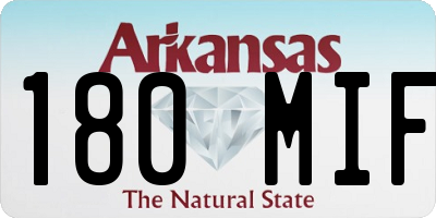 AR license plate 180MIF