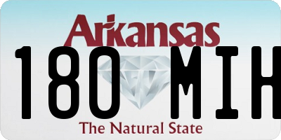 AR license plate 180MIH