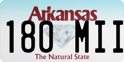 AR license plate 180MII