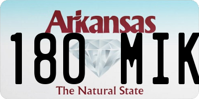 AR license plate 180MIK