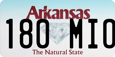 AR license plate 180MIO