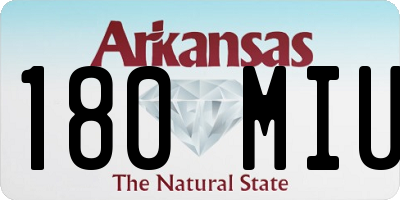 AR license plate 180MIU