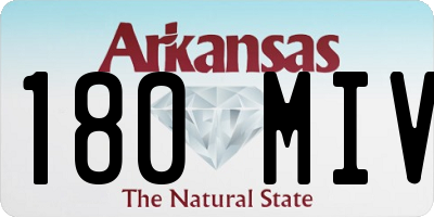 AR license plate 180MIV