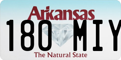 AR license plate 180MIY