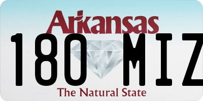 AR license plate 180MIZ