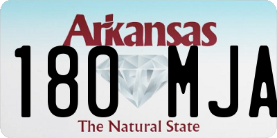 AR license plate 180MJA