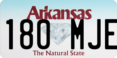 AR license plate 180MJE