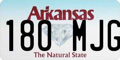 AR license plate 180MJG