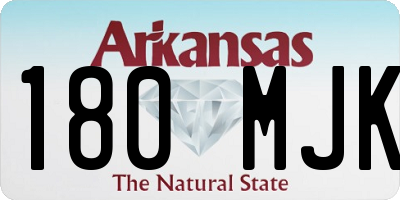 AR license plate 180MJK