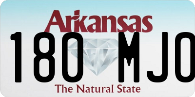 AR license plate 180MJO