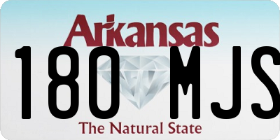 AR license plate 180MJS