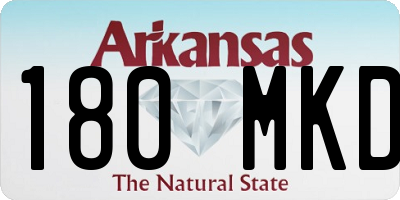 AR license plate 180MKD
