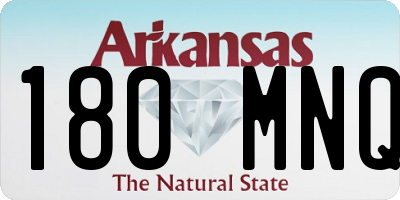 AR license plate 180MNQ