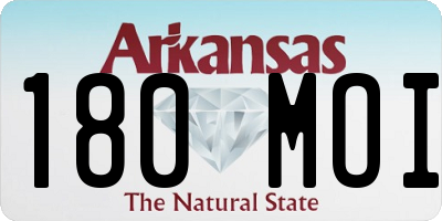 AR license plate 180MOI