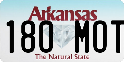 AR license plate 180MOT