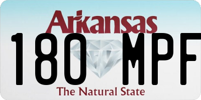 AR license plate 180MPF