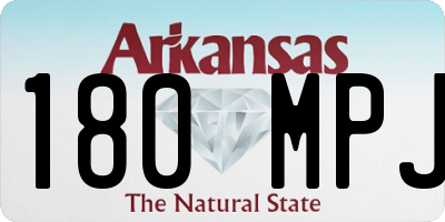 AR license plate 180MPJ