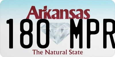 AR license plate 180MPR