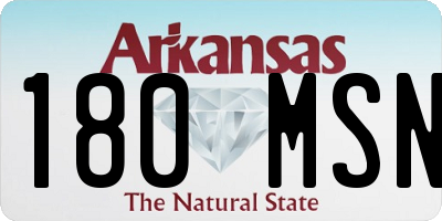 AR license plate 180MSN