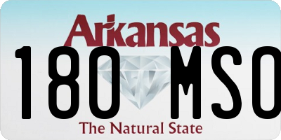 AR license plate 180MSO