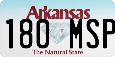 AR license plate 180MSP