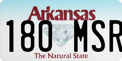 AR license plate 180MSR