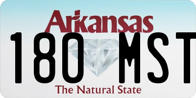 AR license plate 180MST