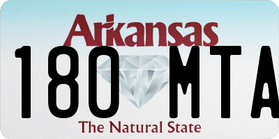 AR license plate 180MTA