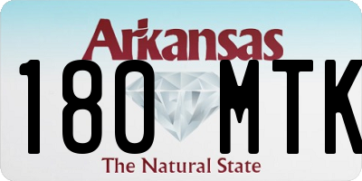 AR license plate 180MTK