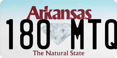 AR license plate 180MTQ