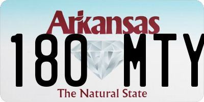 AR license plate 180MTY