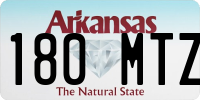 AR license plate 180MTZ
