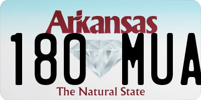 AR license plate 180MUA