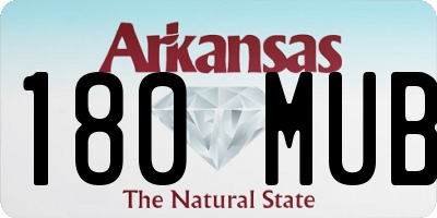 AR license plate 180MUB