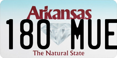AR license plate 180MUE