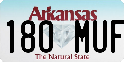 AR license plate 180MUF