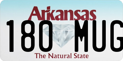 AR license plate 180MUG