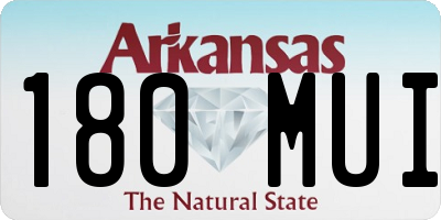 AR license plate 180MUI