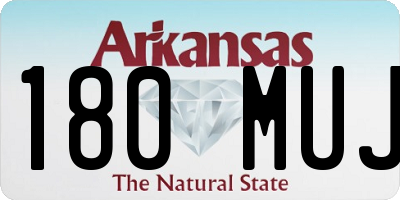 AR license plate 180MUJ