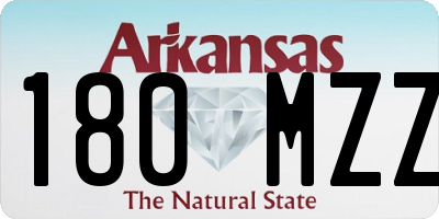 AR license plate 180MZZ