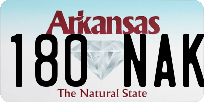 AR license plate 180NAK